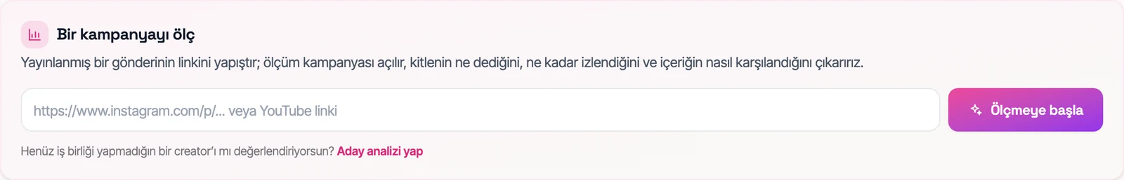 Panelde seni bir Başlarken listesi karşılar.
